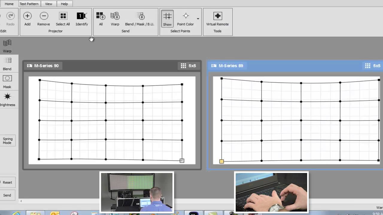 Step by step: how to set up a 1x2 curved screen using Christie Twist 2