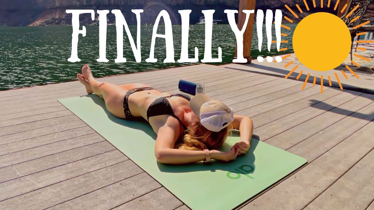 Springtime on a FLOATING CABIN!! How We‘ve Been Staying In Shape For Summer 💪