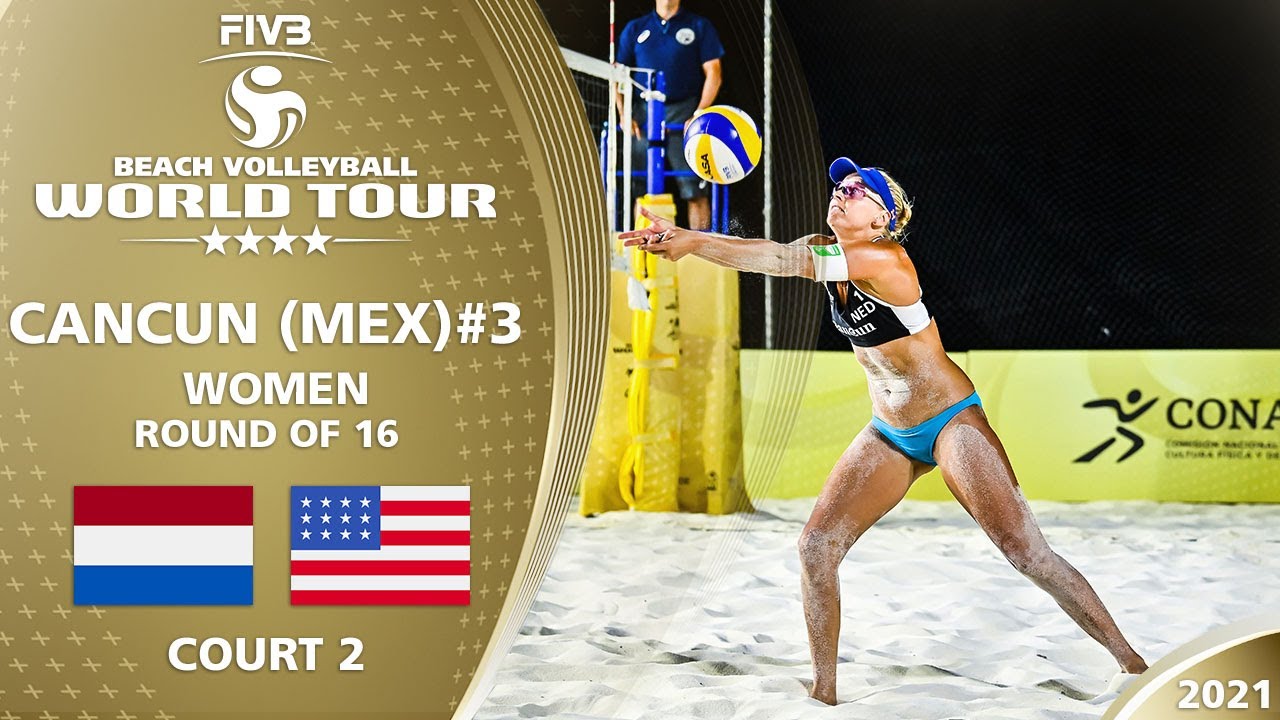 van Iersel/Ypma vs. Stockman/Kolinske - Women's R16 | Full Match | 4* Cancun 2021 #3