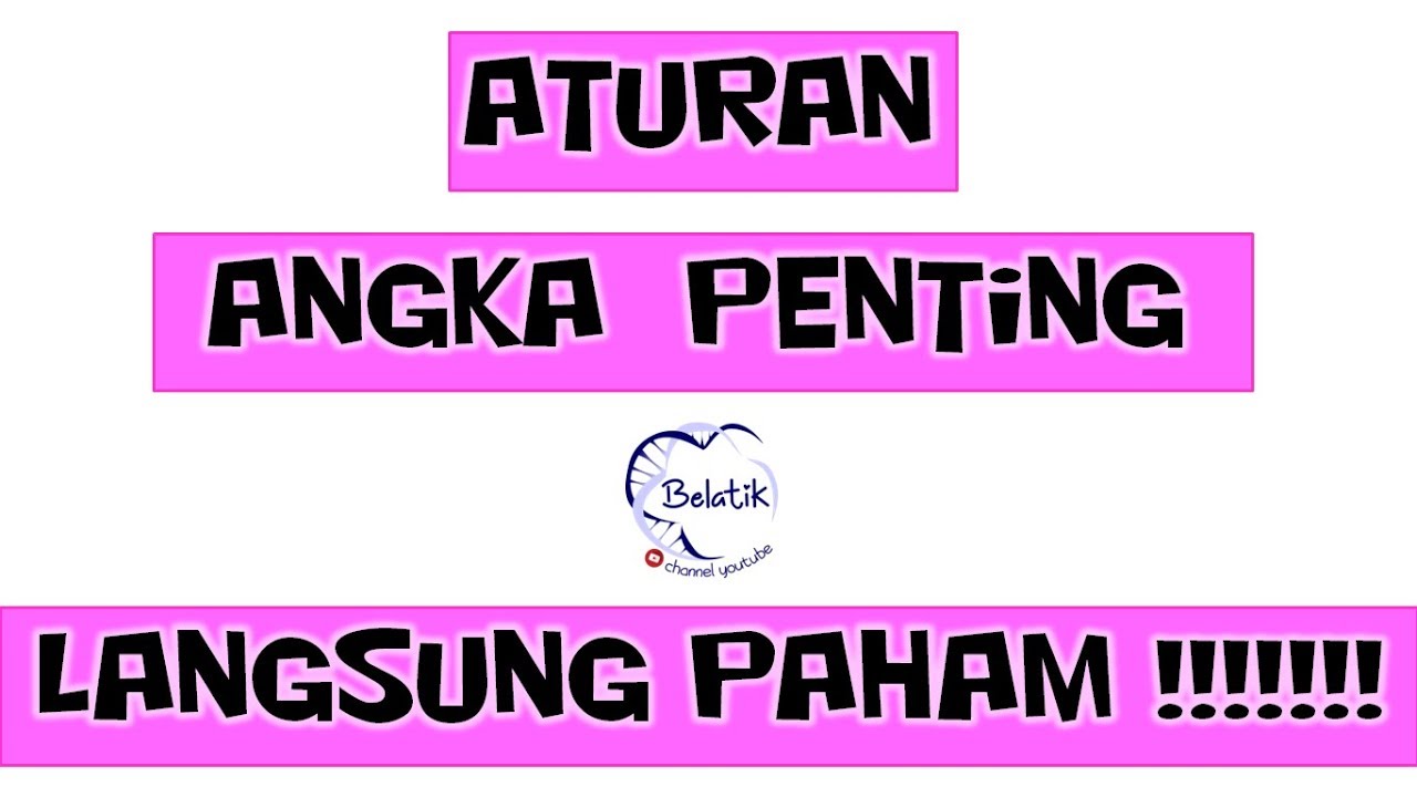 Aturan Angka Penting - Fisika SMA - Mudah !! Cepat !! Gampang !! Tidak Sulit !!