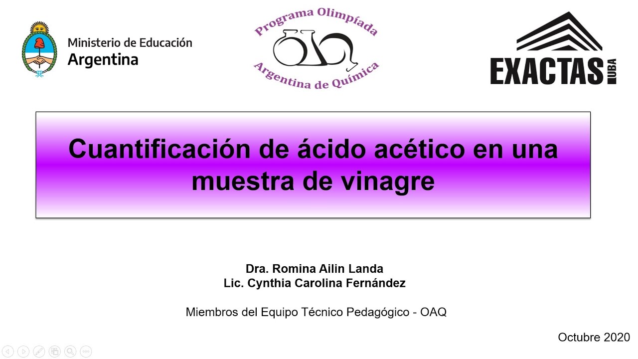 Cuantificaci&oacute;n de &aacute;cido ac&eacute;tico en una muestra de vinagre