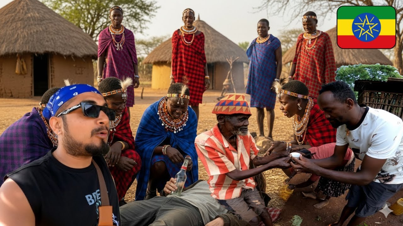 Indian Got Drunk with AFRICAN TRIBE 🤯🇪🇹
