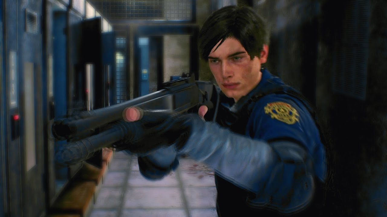Resident Evil 2 The Movie - Leon Finds the Shotgun (5/30)