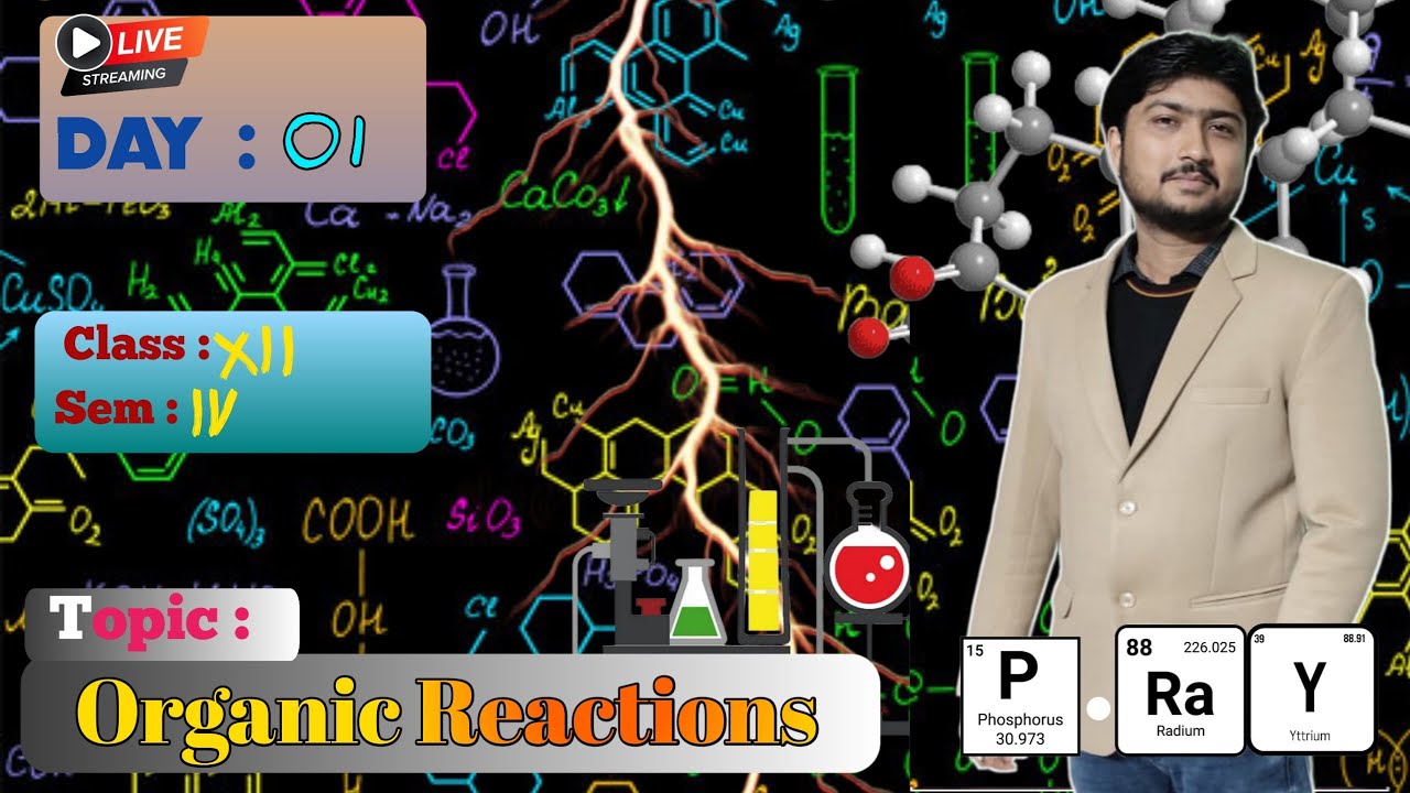 Class 12 Sem IV: 22 Organic Reactions in 1 Hour #class12 #sem4 #reactions 