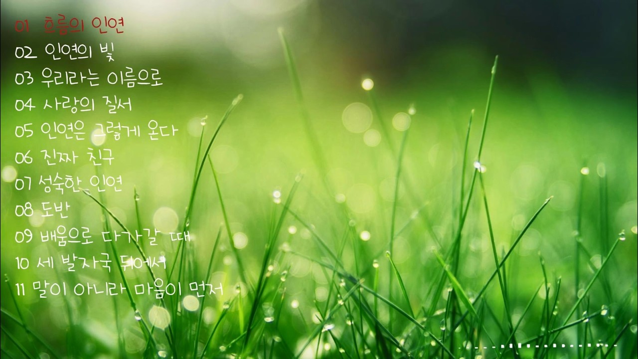 [SONG] [모음집 Vol. 01]  나에게 온 인연에게.....