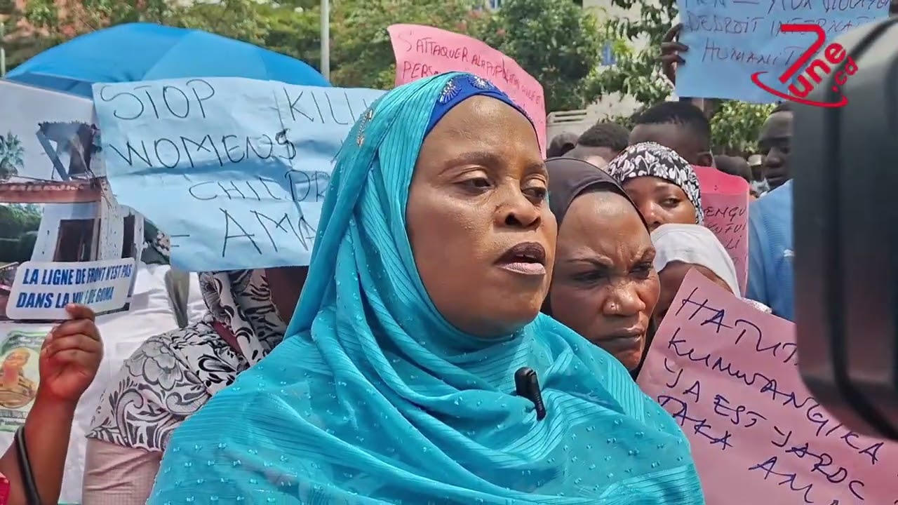 Goma : la société civile Plurielle en marche pour la paix et contre les bombardements 