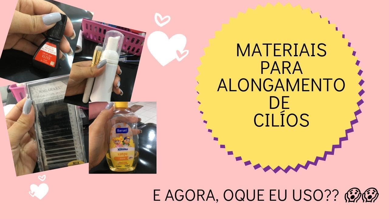 MATERIAIS PARA ALONGAMENTO DE CÍLIOS - INICIANTES, vem comigo!!