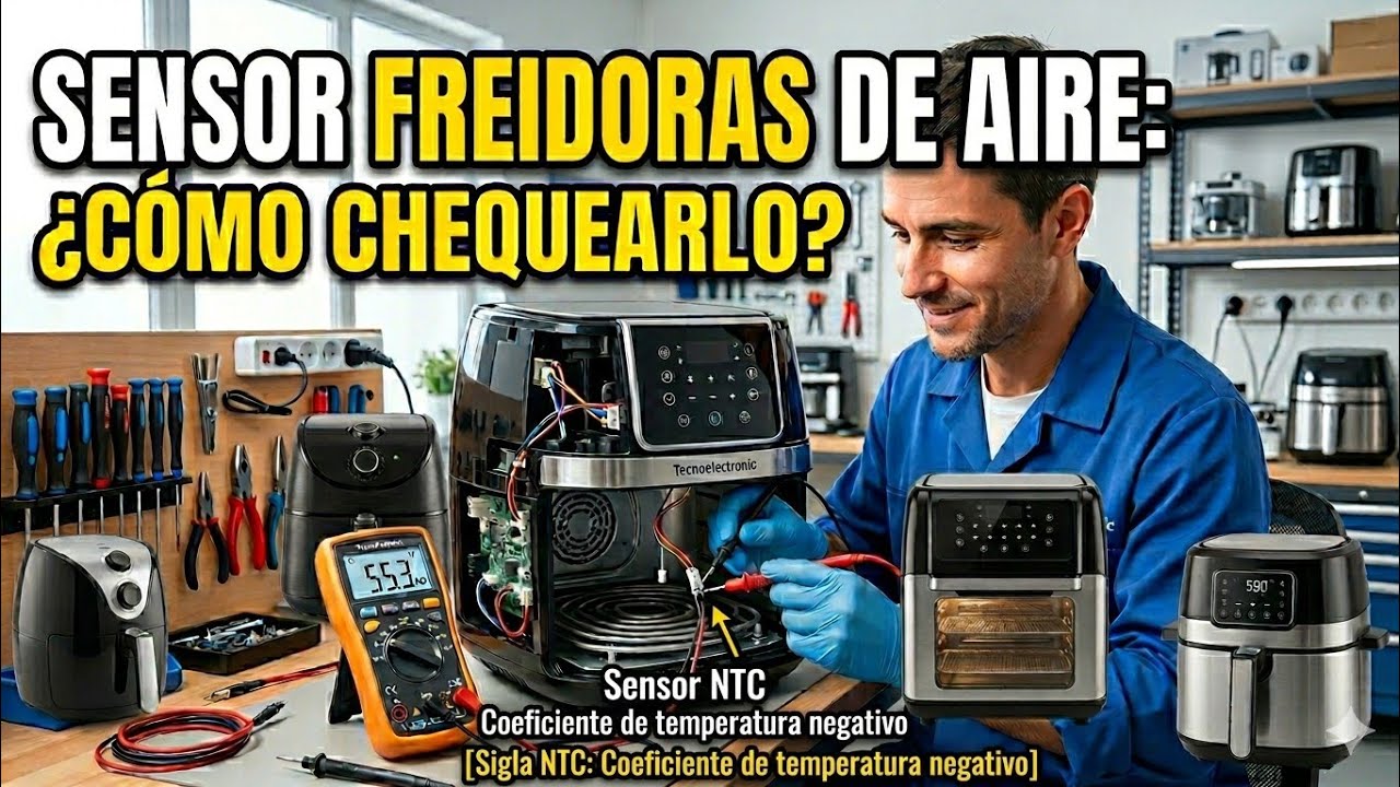 REPARACION Y CHEQUEO DE SENSOR DE TEMPERATURA NTC EN FREIDORAS DIGITALES