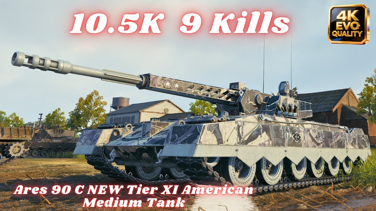 Ares 90 C NEW Tier XI American Medium Tank 10.5K Damage 9 Kills  World of Tanks