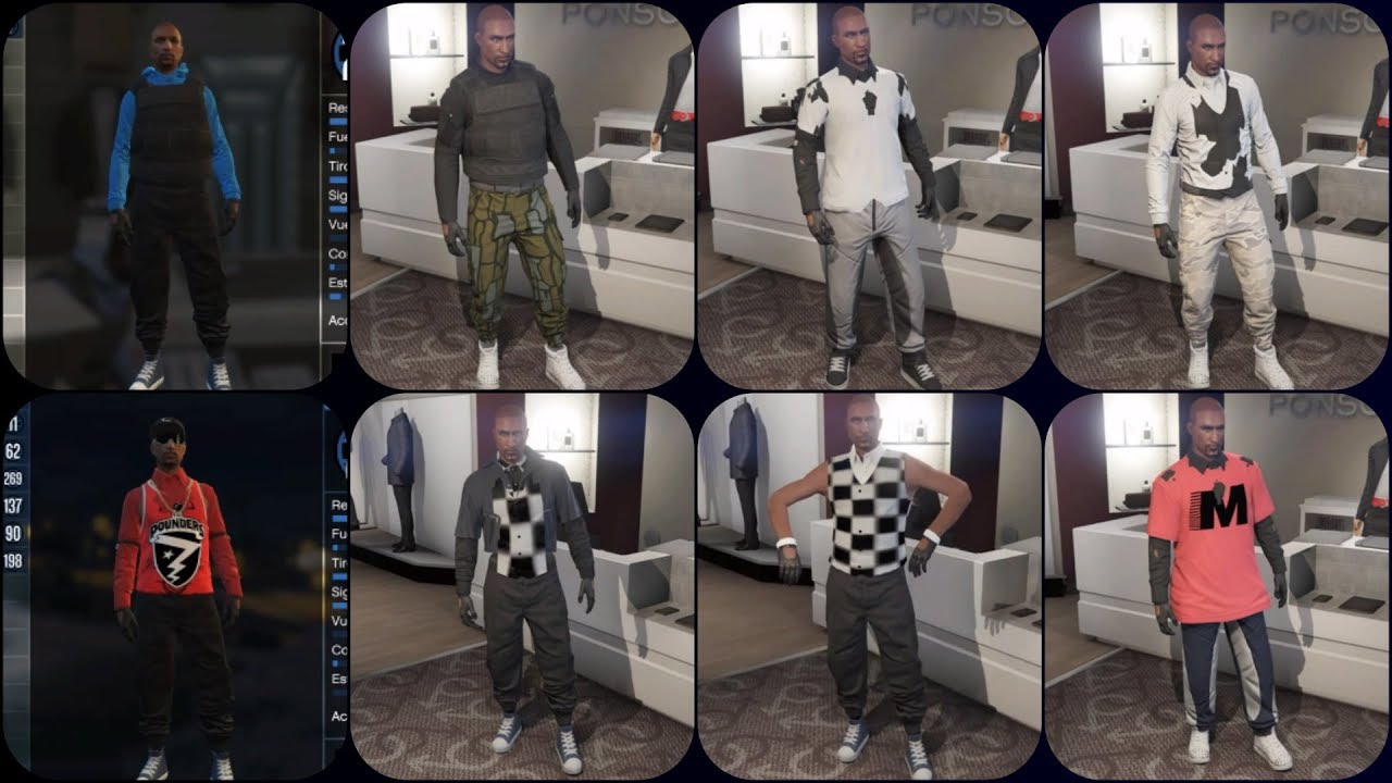 GTA V ONLINE +20 MALE COMPONENTS+TUTORIAL+TRANSFER OUTFITS