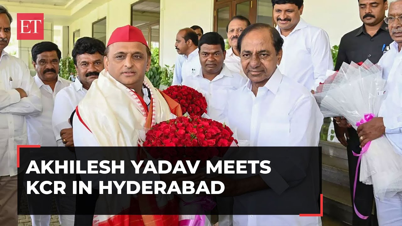 Akhilesh Yadav meets Telangana CM KCR over lunch, says 'We all want to remove BJP'