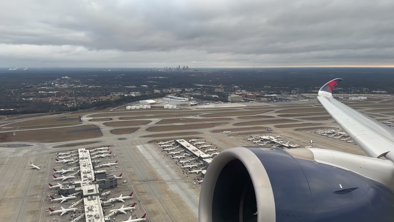 Delta Air Lines A350-900 Morning Atlanta Takeoff (ATL/KATL)