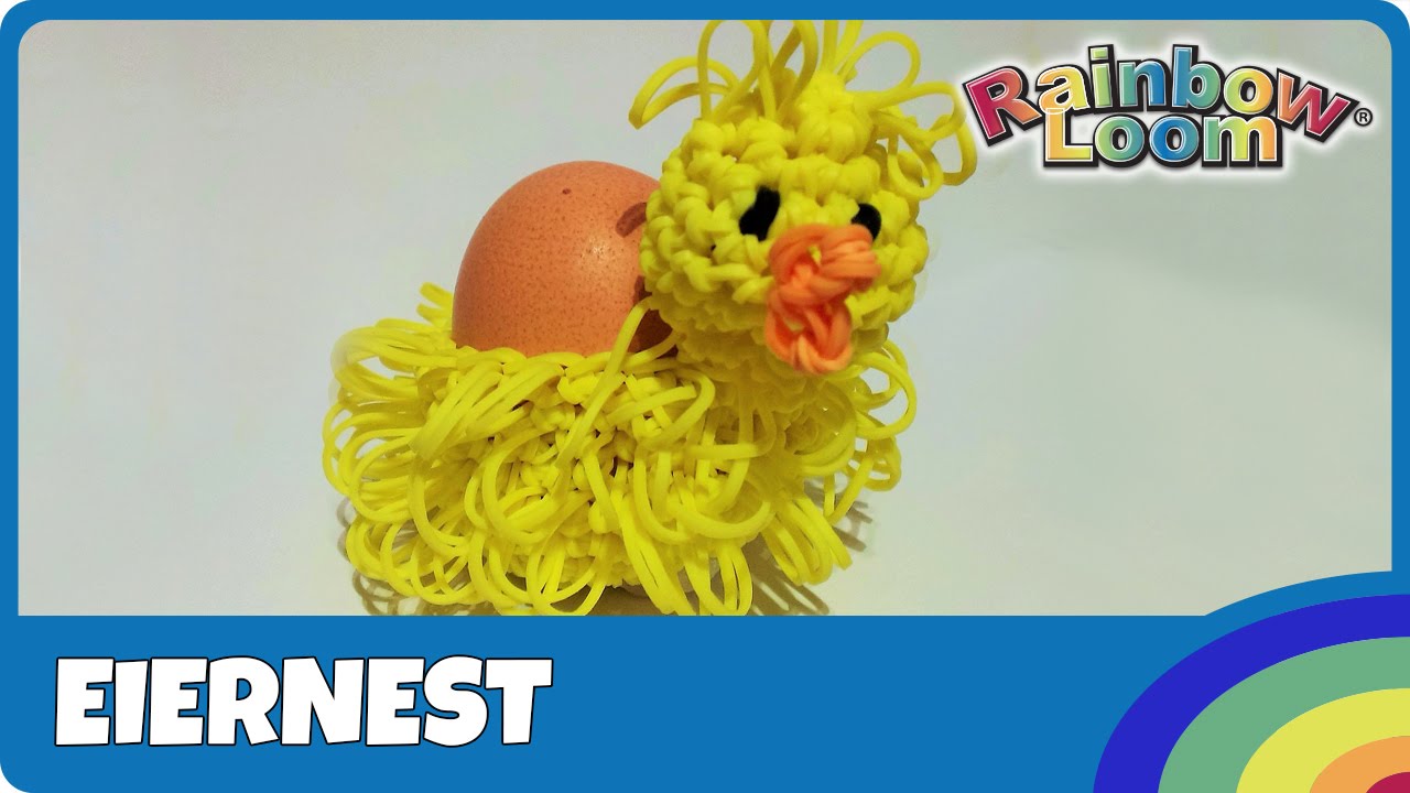Rainbow Loom Eiernest - deutsche Anleitung