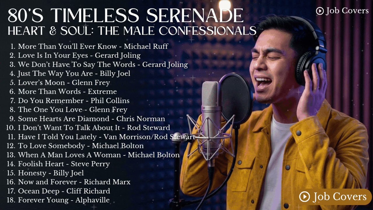 🌙❤️ 80's Timeless Serenade | Heart & Soul: The Male Confessionals - Job Covers