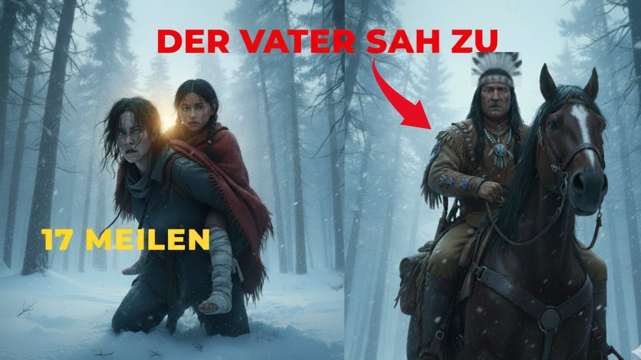 Alle gaben das Apache-Mädchen auf – bis eine Frau sie kilometerweit trug… und ihr Vater zurückkam
