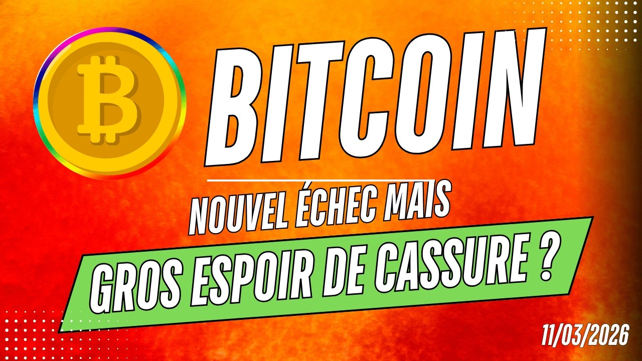 BITCOIN nouvel ÉCHEC mais GROS ESPOIR de cassure bientôt 🔥? Analyse CRYPTO & NEWS ✅