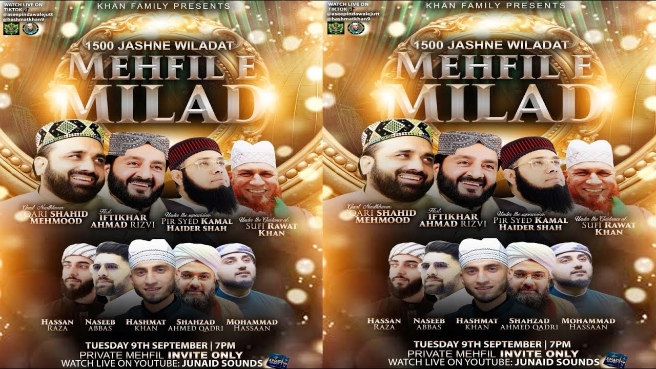 1500 Jashne Wiladat Mehfil E Milad At The Residence Of Hashmat Khan