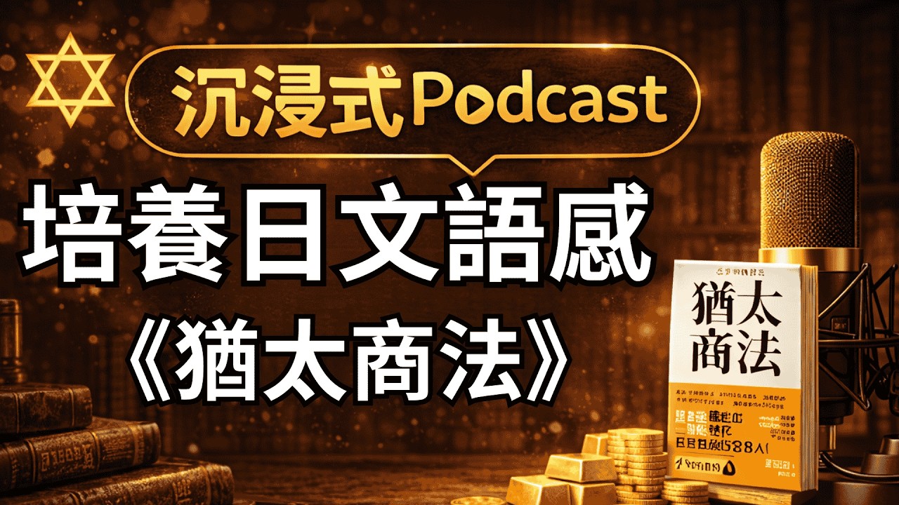 【保姆級日文Podcast🎙️】日本首富都在讀的《猶太商法》｜78:22賺錢思維＋商務日文實戰句，一次學會賺錢與溝通邏輯 #easyjapanesepodcast