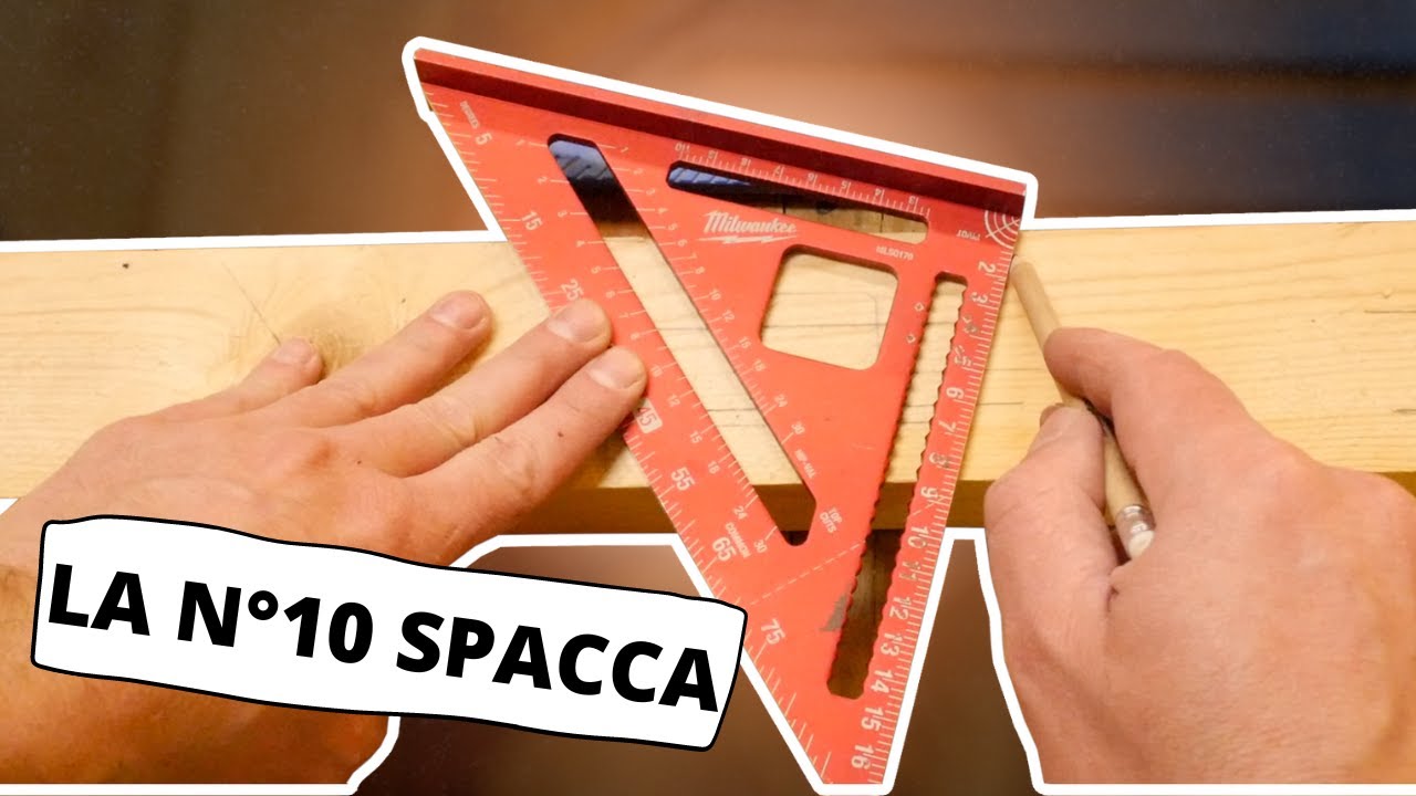 Poche persone conoscono questi 10 modi per utilizzare la squadra da carpenteria (speed square)