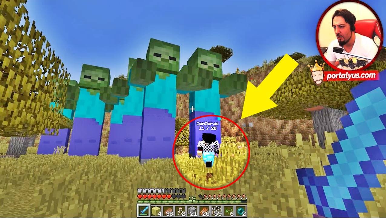 Dev Zombi Ordusu | Minecraft Türkçe Şans Blokları | Bölüm 10