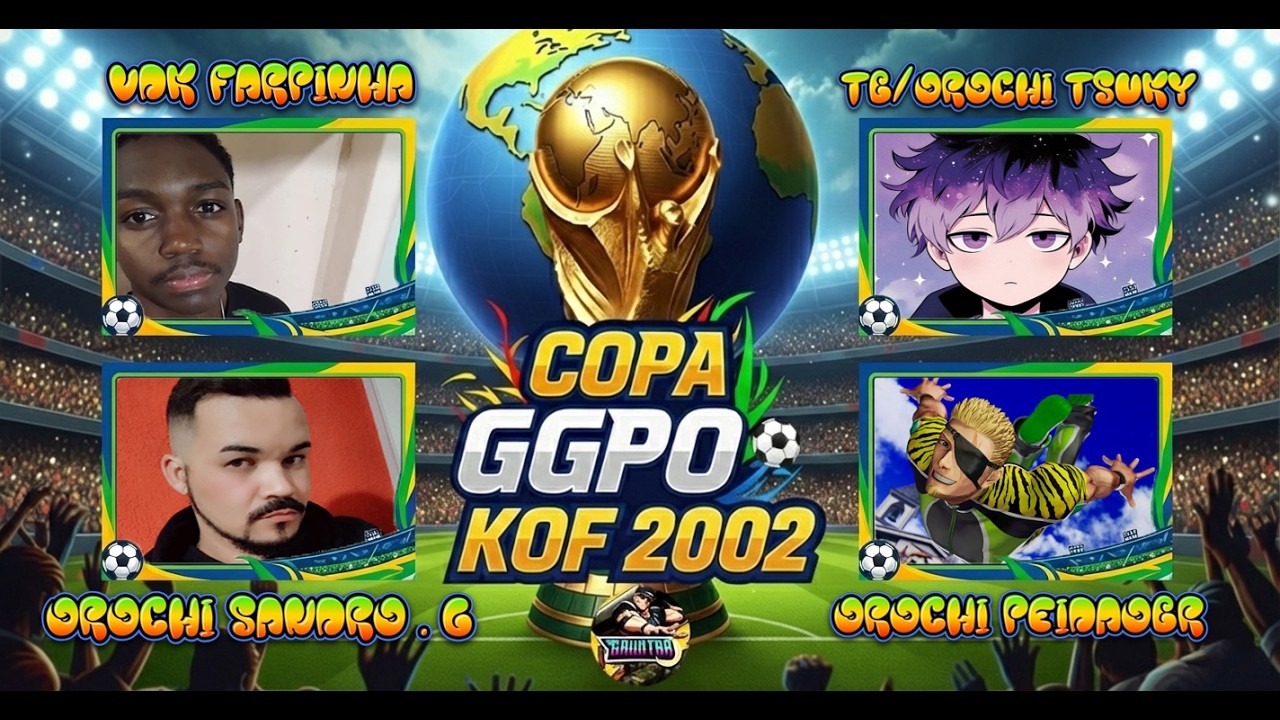 COPA GGPO VDK FARPINHA VS OROCHI SANDRO. G / TB/OROCHI TSUKY VS OROCHI PEIDÃO│FT15│ #ggpo #copa
