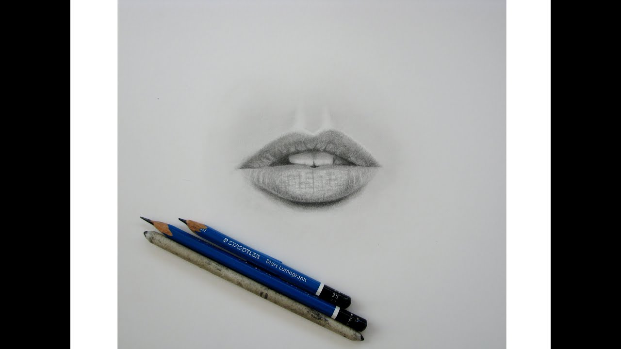Cómo dibujar labios realistas / How to draw realistic lips