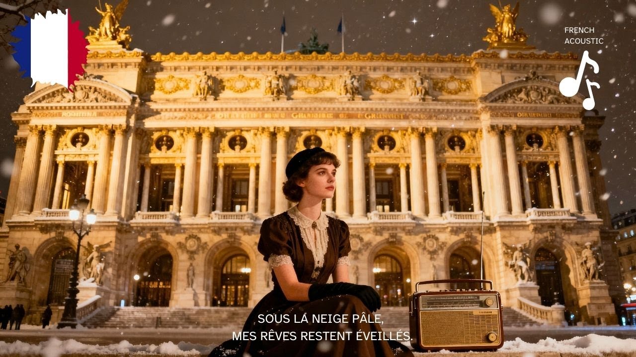【Playlist🎧】Melancholic French Songs for Winter Night｜Nuit blanche  🇫🇷🌨️