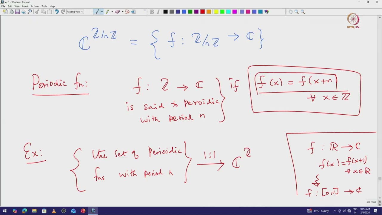 Lec 47 Fourier analysis on finite groups