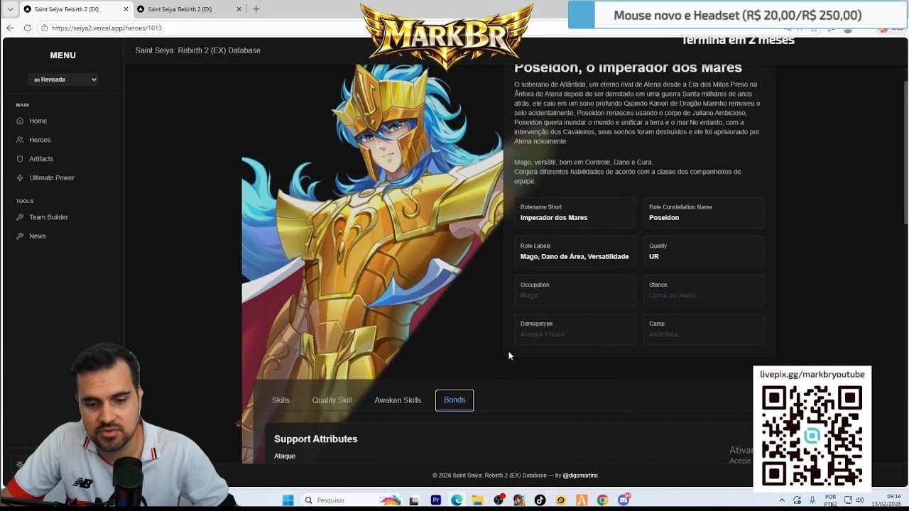 Saint Seiya EX - Poseidon! Comp e mais!!!