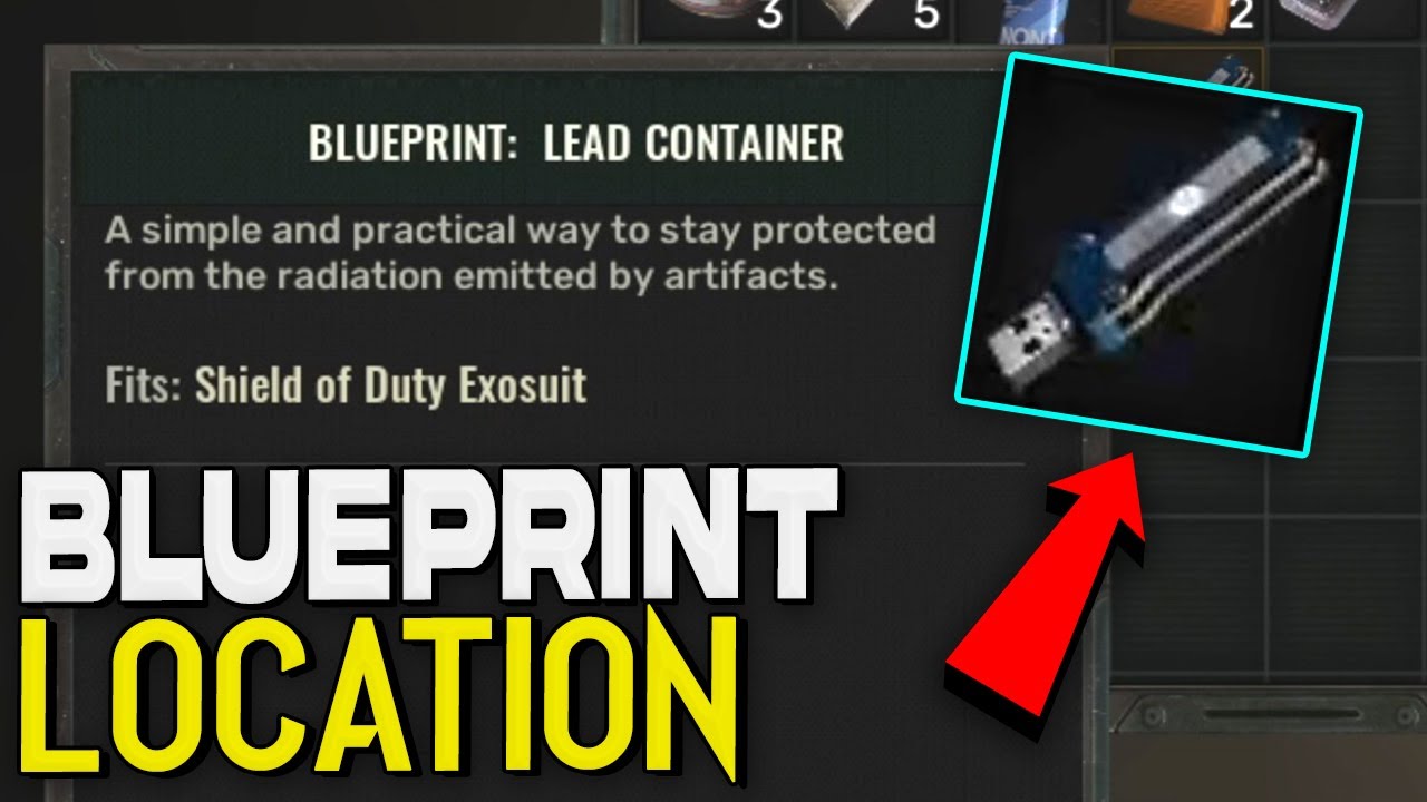Lead Container Blueprint Location Guide (Fits Shield of Duty Exosuit) - Stalker 2