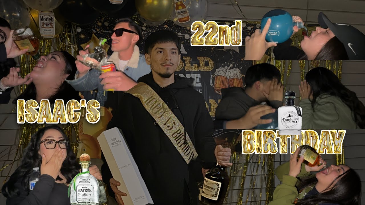 ISAAC’s 22nd BIRTHDAY PARTY VLOG 🍾