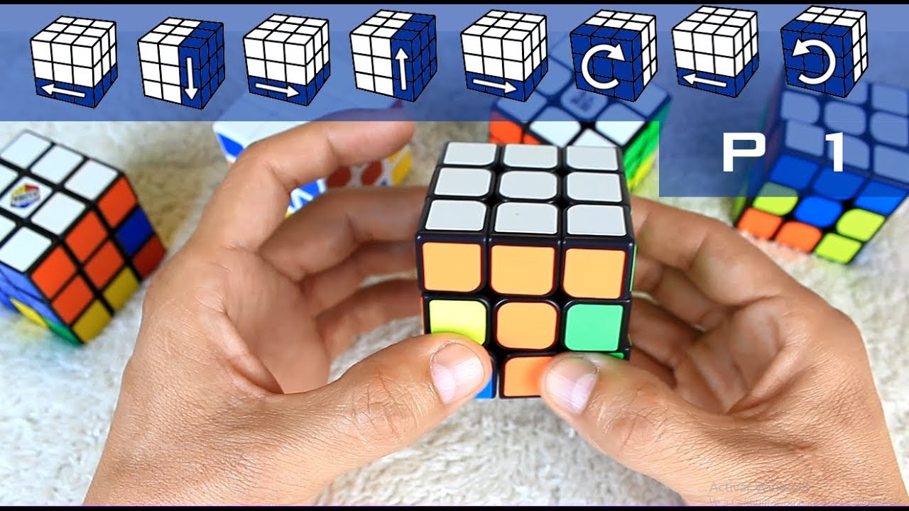 Como armar un cubo Rubik 3x3 | PRINCIPIANTES | Parte 1 de 3