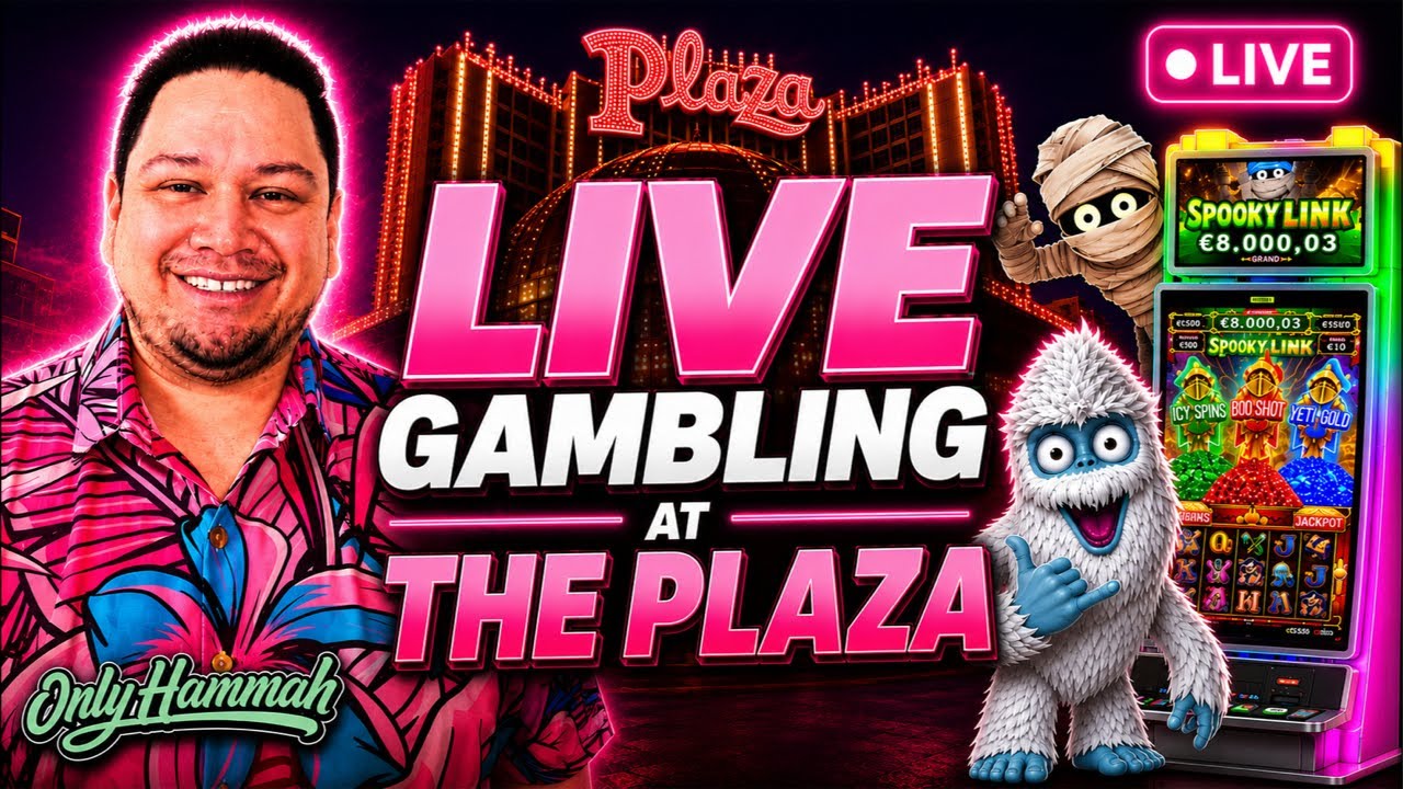 🎰 LIVE Casino at The Plaza with OnlyHammah! | Slots, Craps, Blackjack & More