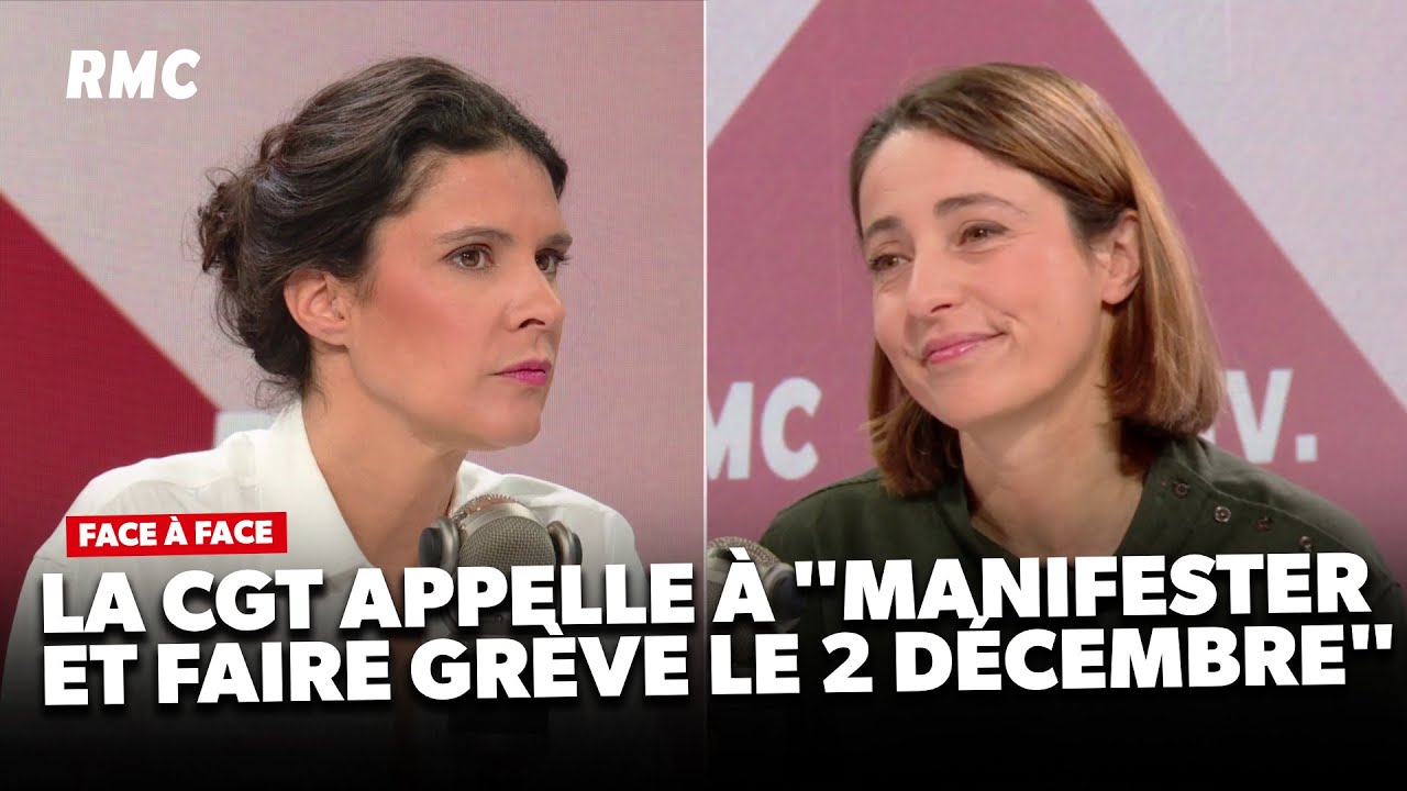 Une nouvelle gr&egrave;ve le 2 d&eacute;cembre : Sophie Binet (CGT) face &agrave; Apolline de Malherbe