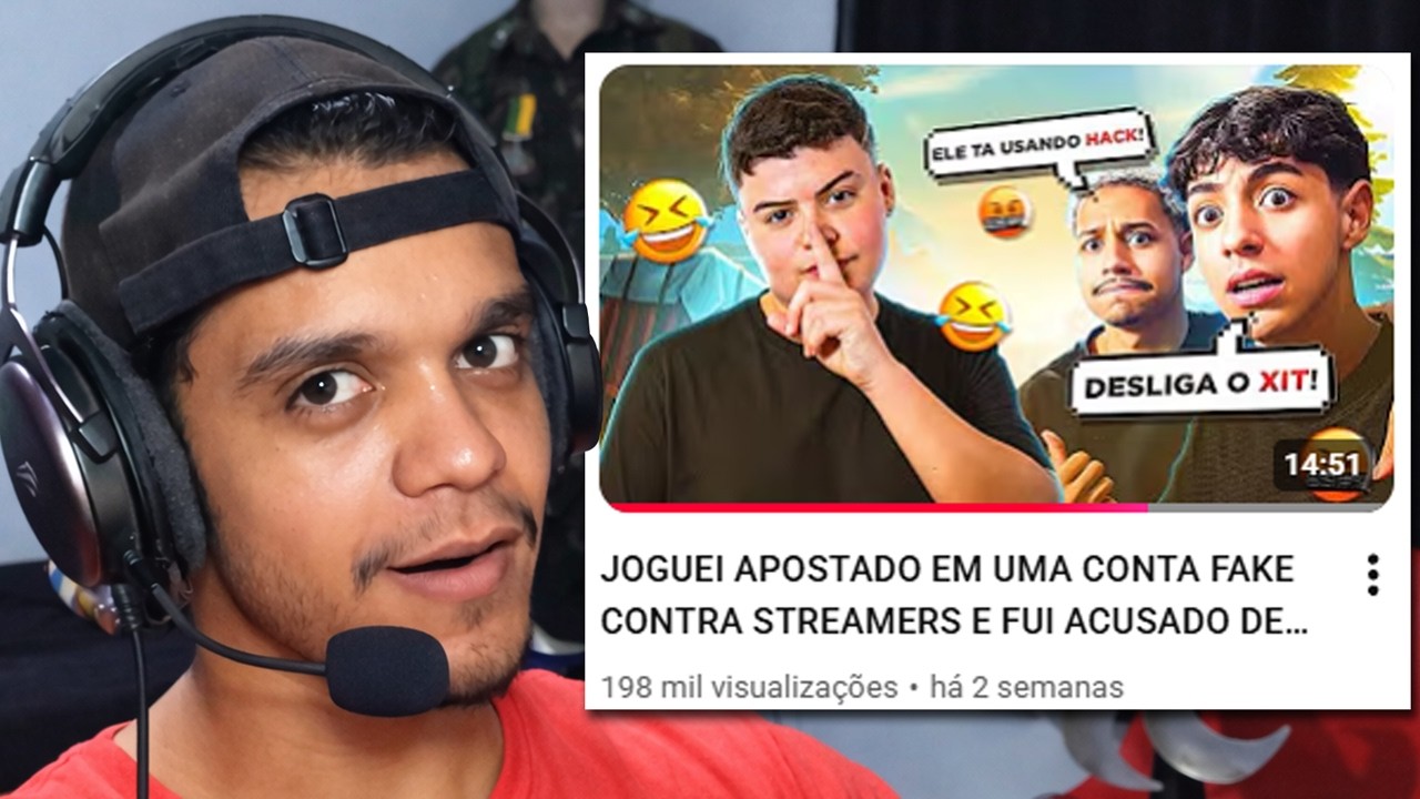 JOGUEI APOSTADO EM UMA CONTA FAKE CONTRA STREAMERS E FUI ACUSADO DE USAR HACK!