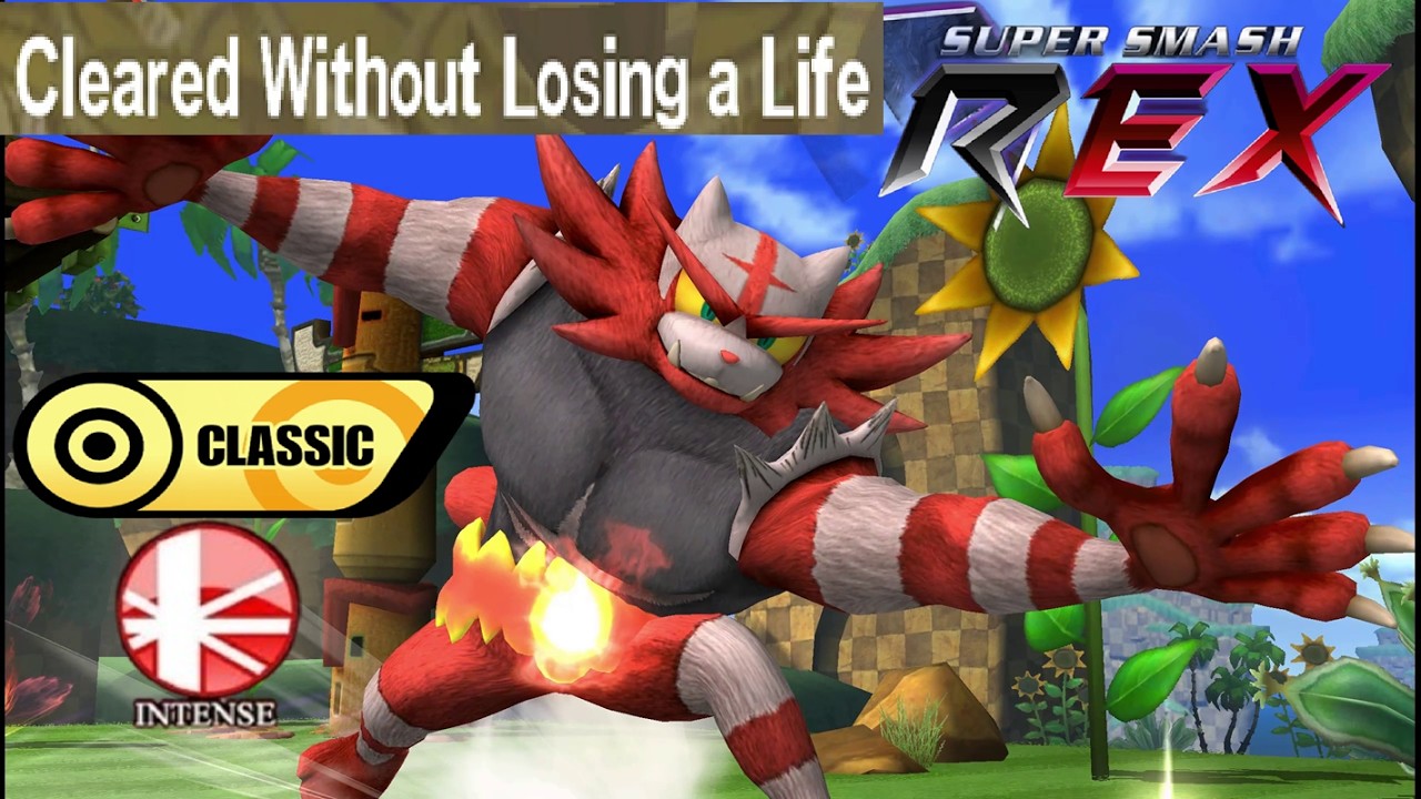 Super Smash REX Gameplay - Classic Mode with Incineroar (Intense) No Stock Loss