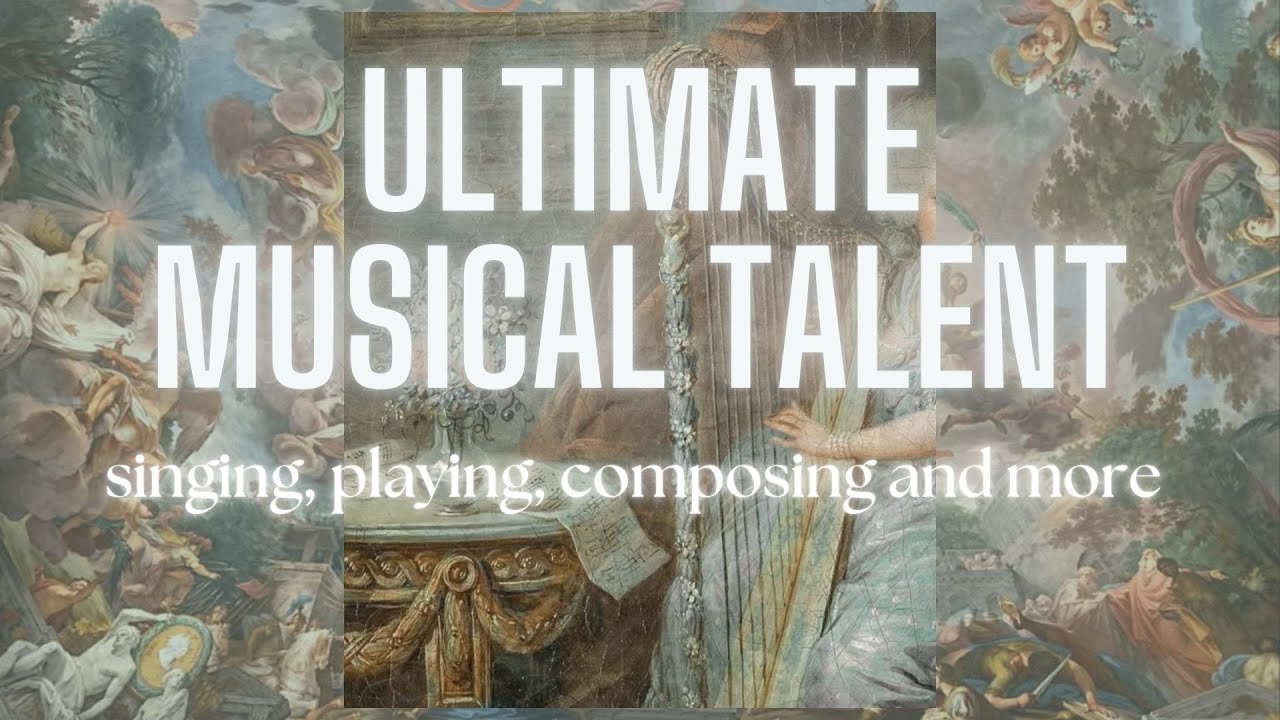 ultimate musical talent subliminal ! 🌷🌿 producing, composing, playing and more !!