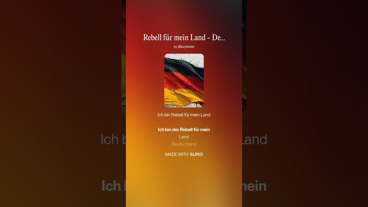 Rebell Für Mein Land - Deutschland  #musik #music #song #lyric #deutsch #new #musikentdecken