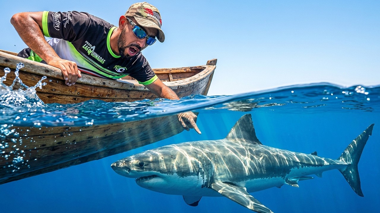 🚨 Одно из самых опасных приключений ⛔ Поиск хищной акулы 🦈 в Средиземном море 🏞️