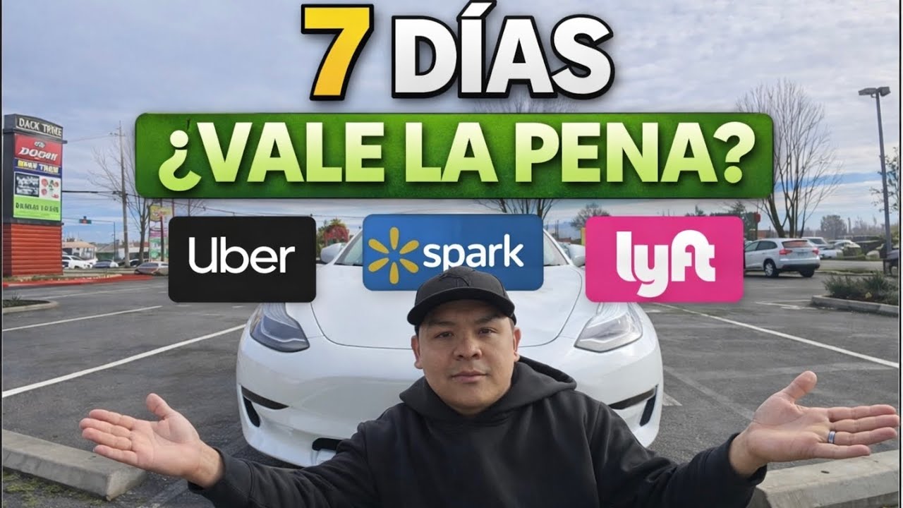 7 Días en Uber, Lyft y Spark… ¿Vale la pena o es perder el tiempo? 💸