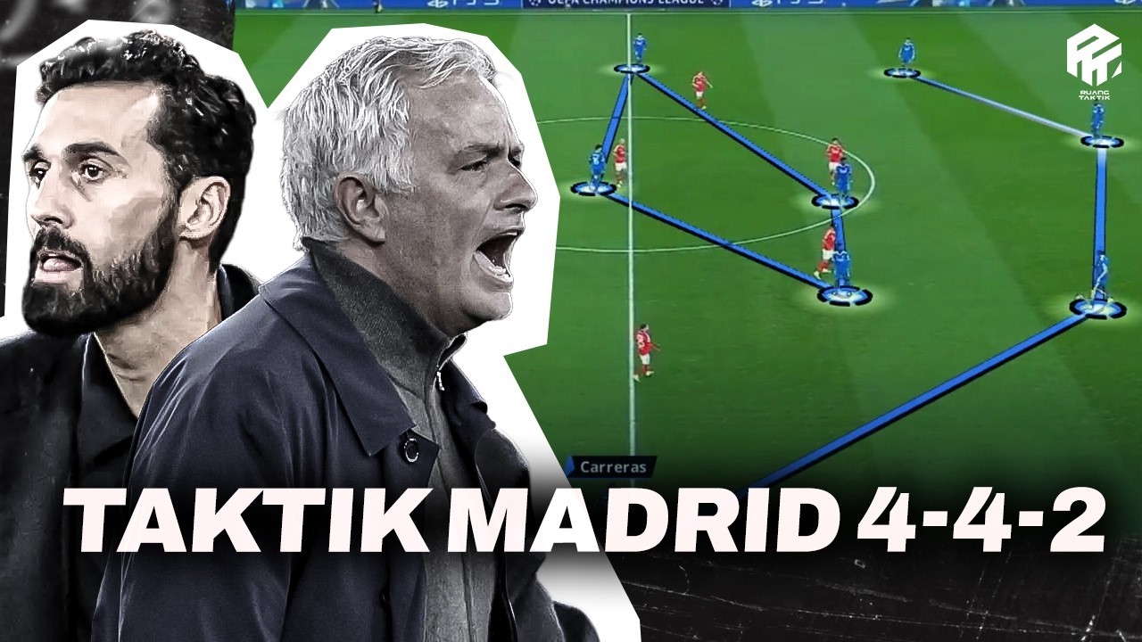 Taktik 4-4-2 Arbeloa vs Mourinho | Hantarkan Unggul 1 Gol