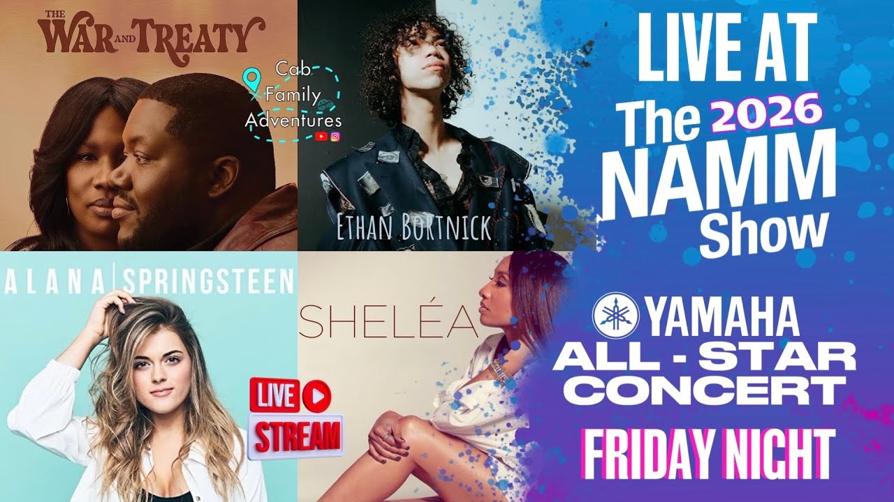 🔴LIVE ALL-STAR CONCERT @ 2026 NAMM- STEVIE WONDER Cameo!😱 War and Treaty- Alana Springsteen - Sheléa