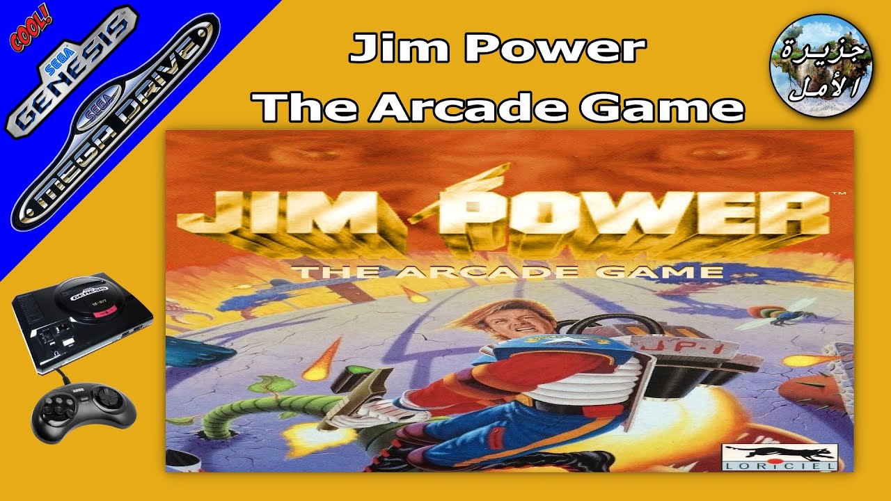 لعبة جيم باور || Jim Power : The Arcade Game ( Sega Genesis/Mega Drive )