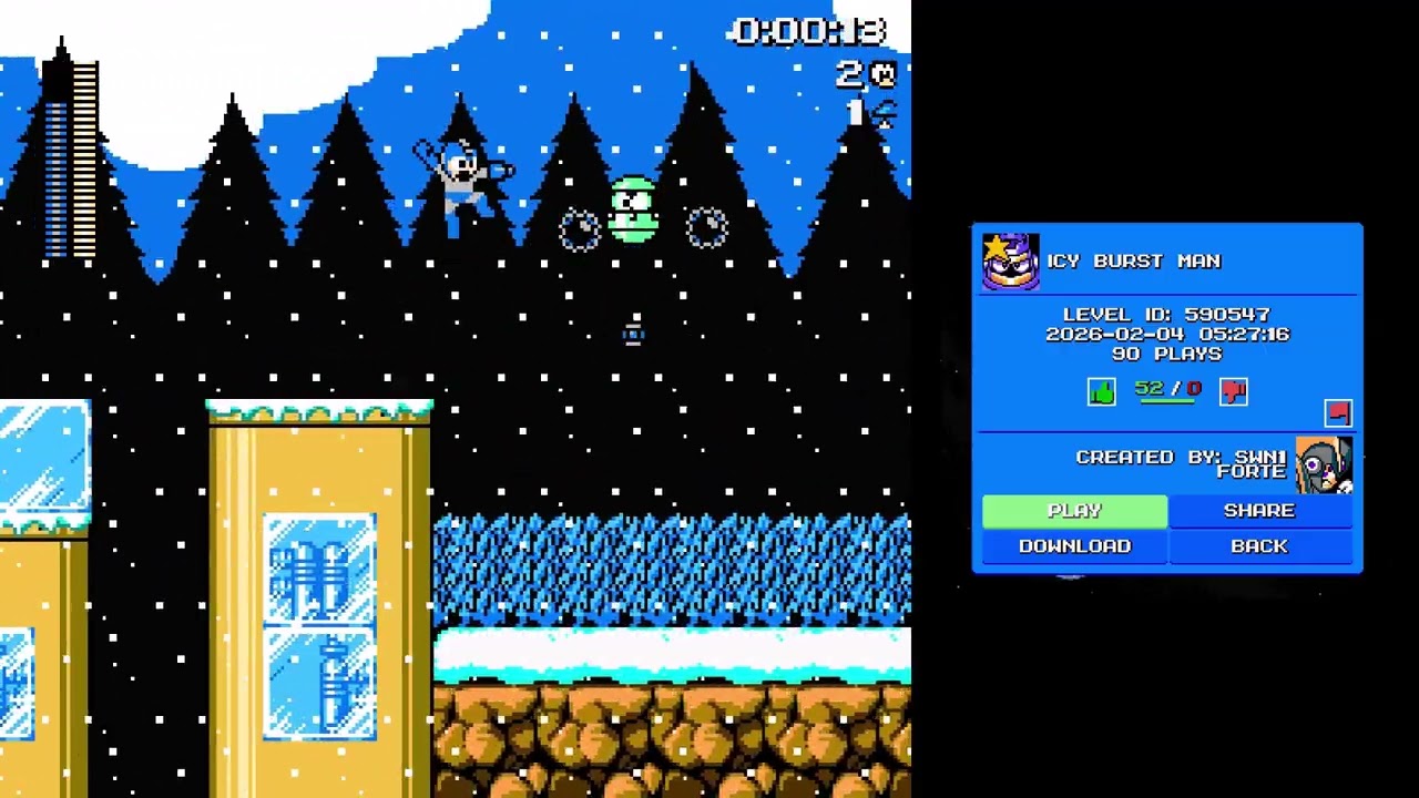 【MegaMan Maker】初見プレイで印象的だったステージ20260211