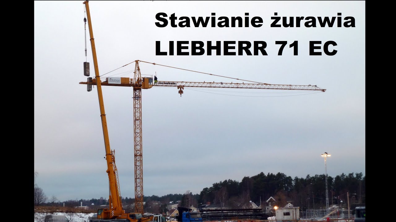 How to build a Tower Crane LIEBHERR 71EC - Timelapse | Stawianie żurawia Liebherr 71EC