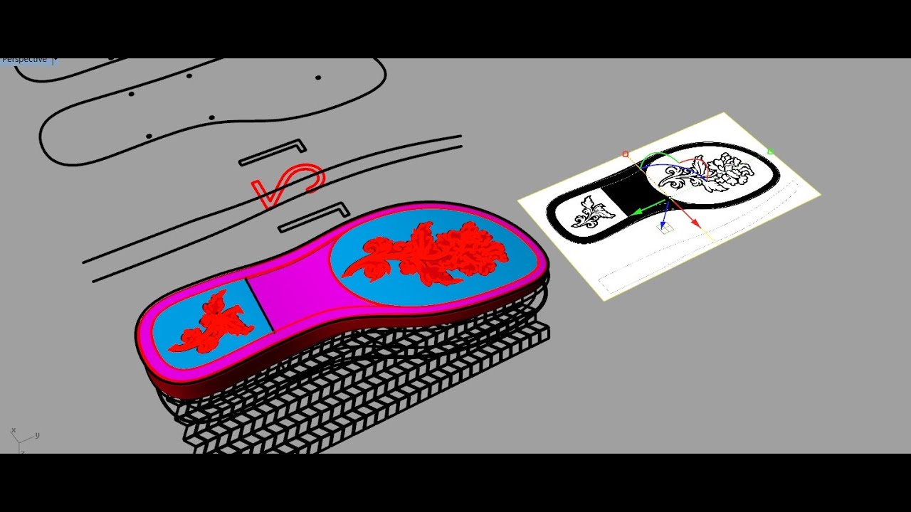 RHINO 3D MODELING: HOW TO DESIGN SHOES SOL RHINO