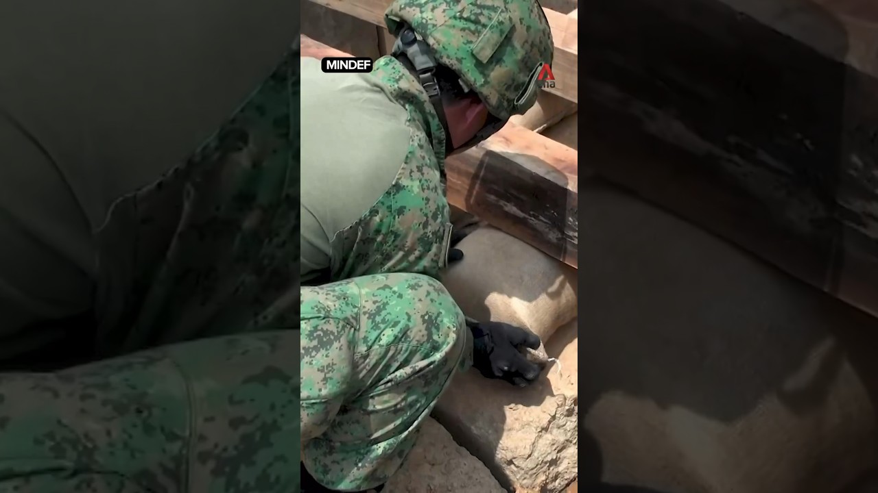 How SAF disposed of a WWII bomb in Upper Bukit Timah (Video: MINDEF)