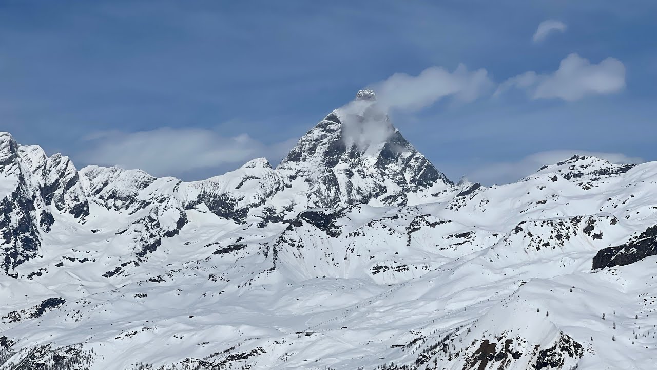 (AO)  Santuario di Clavalitè  2530 m - Un balcone sul Cervino - Percorso Ciaspole - 2024-04 - 🥾1🐕❄️