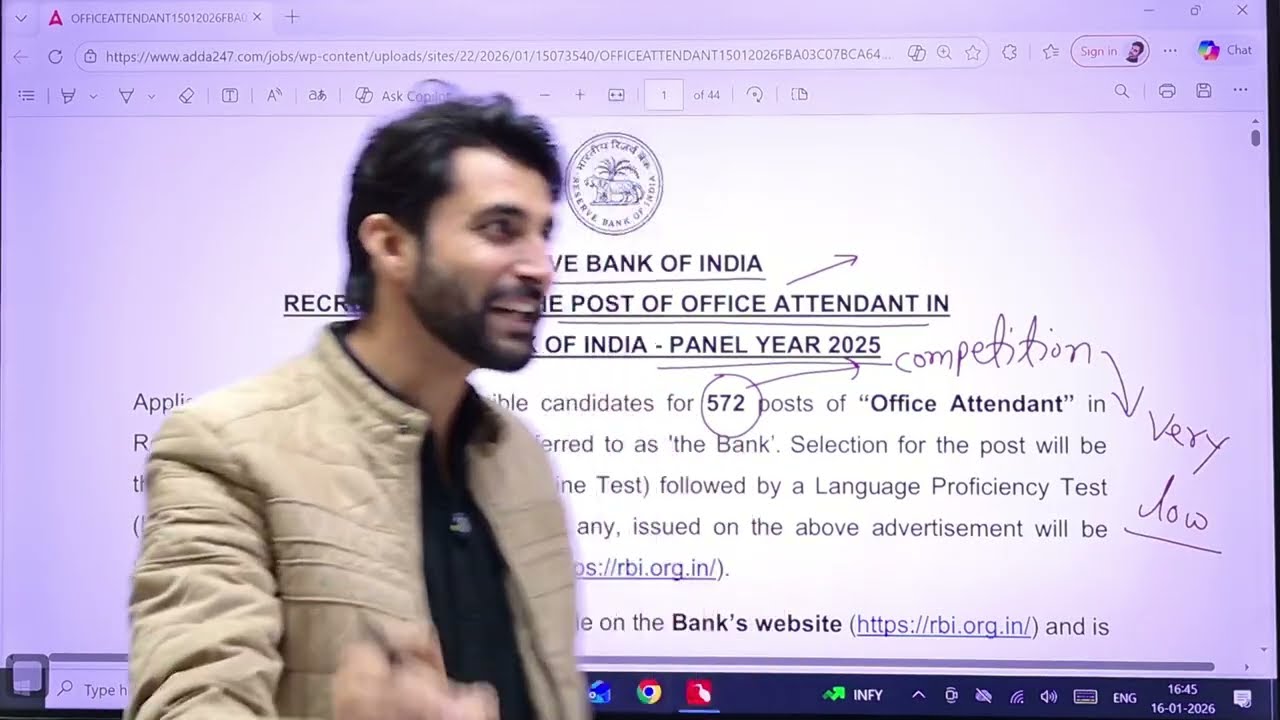 RBI Office Attendant Great Opportunity But Not for All