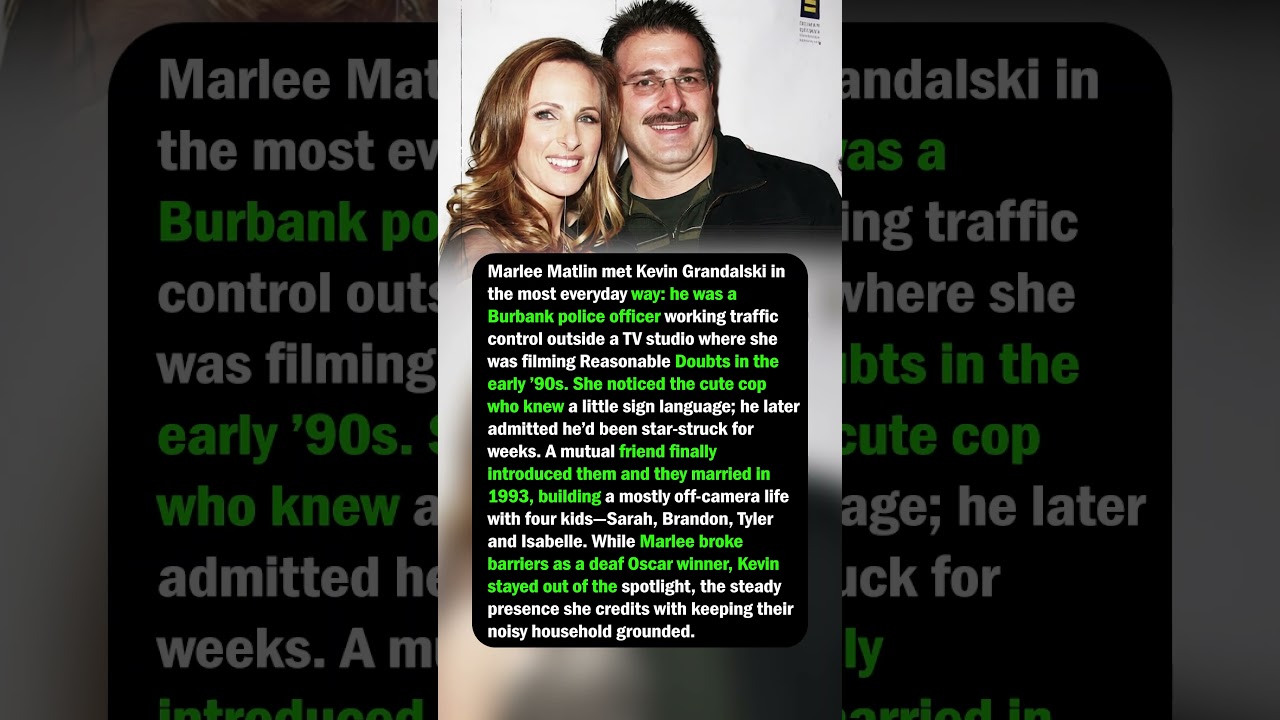 Marlee Matlin & Kevin Grandalski&rsquo;s Everyday Love Story